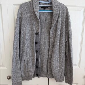Banana Republic Gray Men's Cardigan Sweater